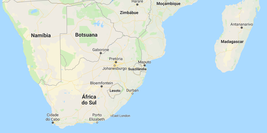 Mapa da África do Sul
