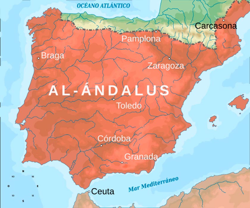 Península Ibérica (Espanha e Portugal) durante a ocupação Mulçumana