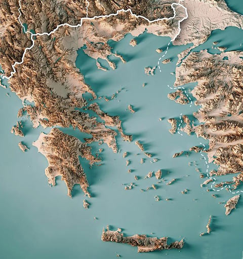 Relief from greece