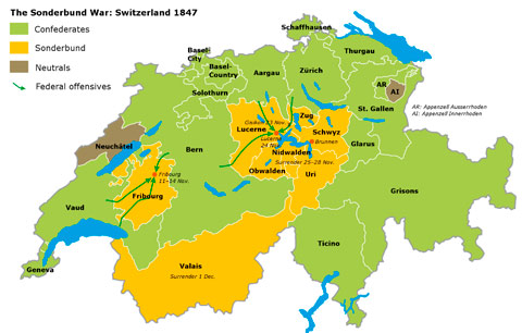 Sonderbund War - 1847