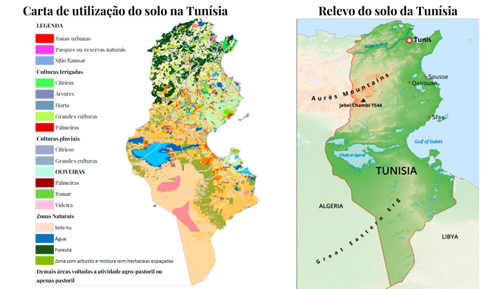 Land use and relief
