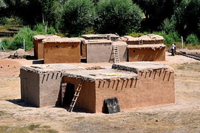 Reconstruction houses of Asikli Huyuk