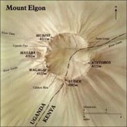 Top view of Elgon Volcano